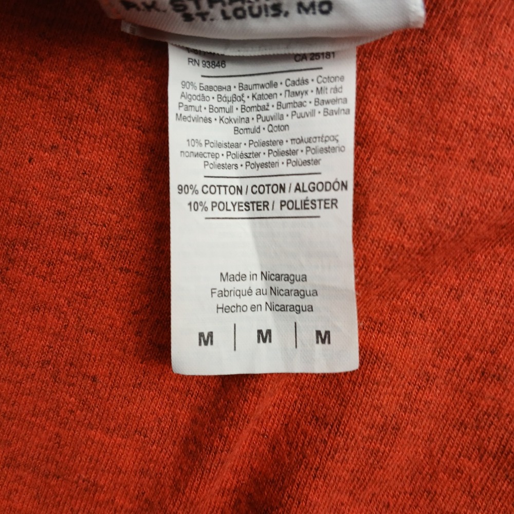 Harley Davidson Shirt Mens Medium Orange Graphic Central Maine Bangor Oil Tee - Picture 4 of 13